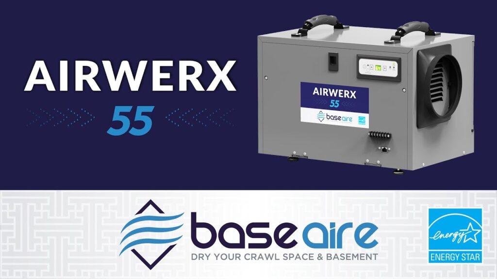 BaseAire AirWerx55 Energy Star Dehumidifier