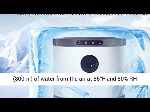 Dehumidifier KLOUDIC 77.5oz Small Dehumidifier Humidity Display