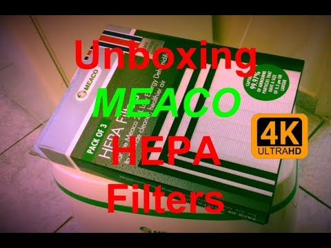 Unboxing Meaco 20L Dehumidifier HEPA Filters