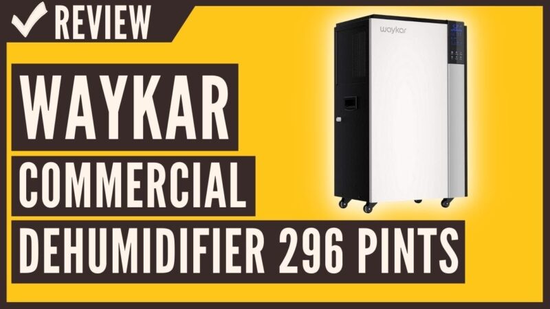 Waykar Commercial Dehumidifier 296 Pints Large Industrial Dehumidifier with Garden Hose Review